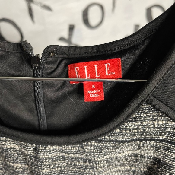 Elle black and grey color block dress - Picture 3 of 5